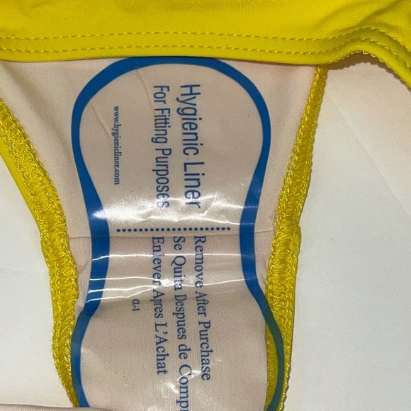 KORAL Swim Bikini Tie Bottoms Bright Yellow S - Picture 8 of 10